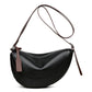 Minimalist Genuine Leather Crescent Bag