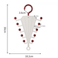Multi-Functional V-Shaped Double Sided Hanger Storage Rack