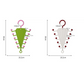 Multi-Functional V-Shaped Double Sided Hanger Storage Rack