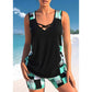 Sporty Two-Piece Bathing Suit – Criss-Cross Neck,  Quick-Dry 🏄‍♀️