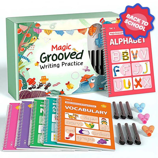 The children of Harvard professors all use it. Magic Grooved Copybook Writing Practice Set