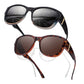 🕶️👓 50% OFF! Attention, glasses wearers: these oversized sunglasses slide right over your own glasses and make you look like a movie star—no expensive clip-ons, no fiddling with lenses!