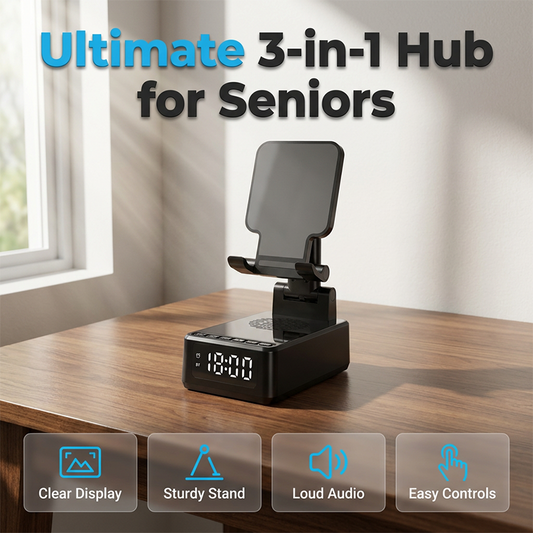 Ultimate 3-in-1 Smart Desktop Hub for Seniors