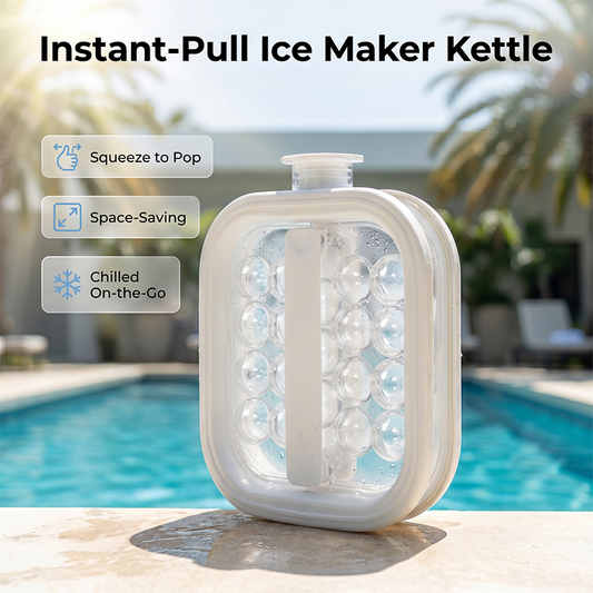 🥇Summer Hot Sale 50% OFF💦Portable Silicone Ice Ball Maker Kettle🧊