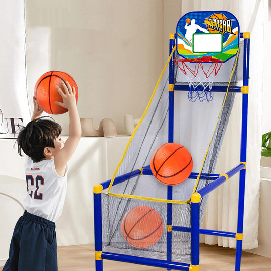 Automatic Ball Return Basketball Toy – Safe & Portable Arcade Fun