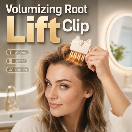 📢📢50% OFF !! ⏰Wireless Heated Volumizing Root Lift Clip - Salon Crown Volume Styling Tool for Fine Flat Hair