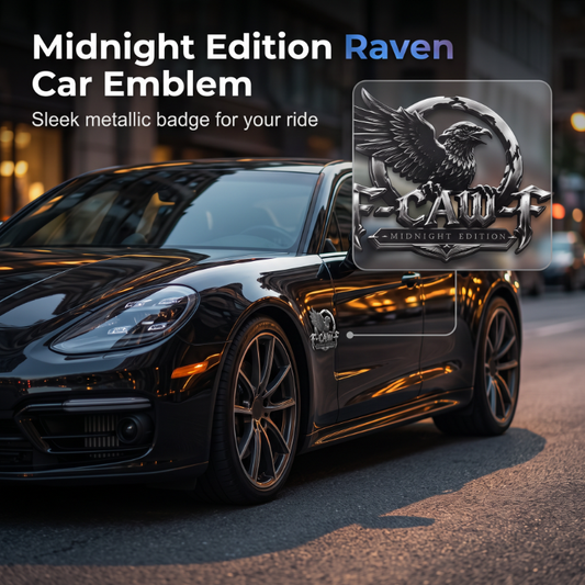 🔥LAST DAY SALE 50% OFF!!🚗Midnight Edition Raven Metal Emblem for Cars & Trucks