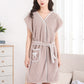 Ultra-Absorbent Wrap-Around Bathrobe for Home Use