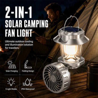 Multi-functional Solar Folding Fan