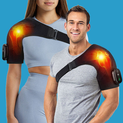 🔥Hot Sale 50% OFF🔥 Heated Shoulder Brace with Vibration – 3 Heat & 3 Massage Modes, Cordless, for Men & Women 🔥