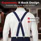 Adjustable Elastic X-Back Suspenders for Men