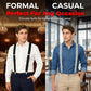 Adjustable Elastic X-Back Suspenders for Men