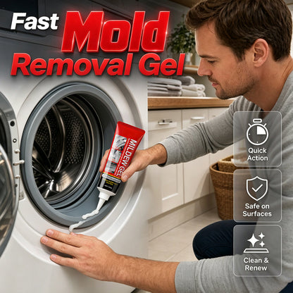 🔥50% OFF! Powerful Mold Stain Remover Gel – Clings to Tile, Grout & Seals, No Scrub, Just Apply, Wait & Wipe! 🧽✨