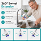 🥳HOT SALE! 360° Swivel Kitchen Faucet Filter💧✨