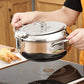🍤 LIMITED‑TIME 50% OFF! ⚡ 201 Stainless Steel Tempura Fryer Pot – Thermometer, Drain Rack, Deep‑Body ✨