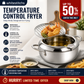🍤 LIMITED‑TIME 50% OFF! ⚡ 201 Stainless Steel Tempura Fryer Pot – Thermometer, Drain Rack, Deep‑Body ✨