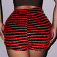 Women's Chic and Unique Striped Shorts